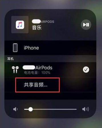 源城苹果14音频维修点分享iPhone14音频共享设置方法 