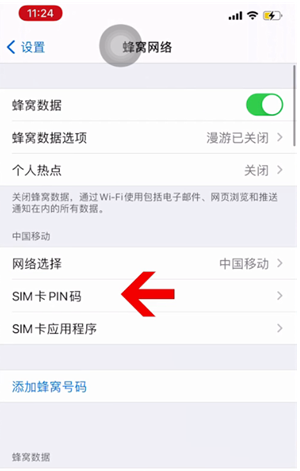 源城苹果14维修网分享如何给iPhone14的SIM卡设置密码 