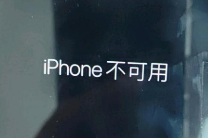 源城苹果服务网点分享锁屏界面显示“iPhone 不可用”如何解决 